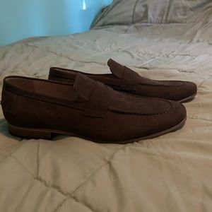 Brown Suede Loafers